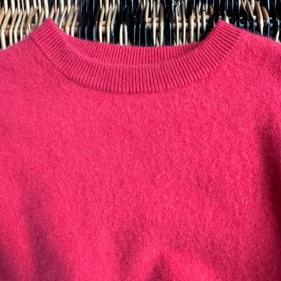 J CREW 100% Cashmere Sweater Girls 8 Salmon Pink Soft Long Sleeve Girl CREWCUTS - Picture 3 of 8